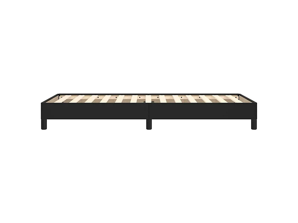 Cadre de lit sans matelas noir 90x190 cm similicuir