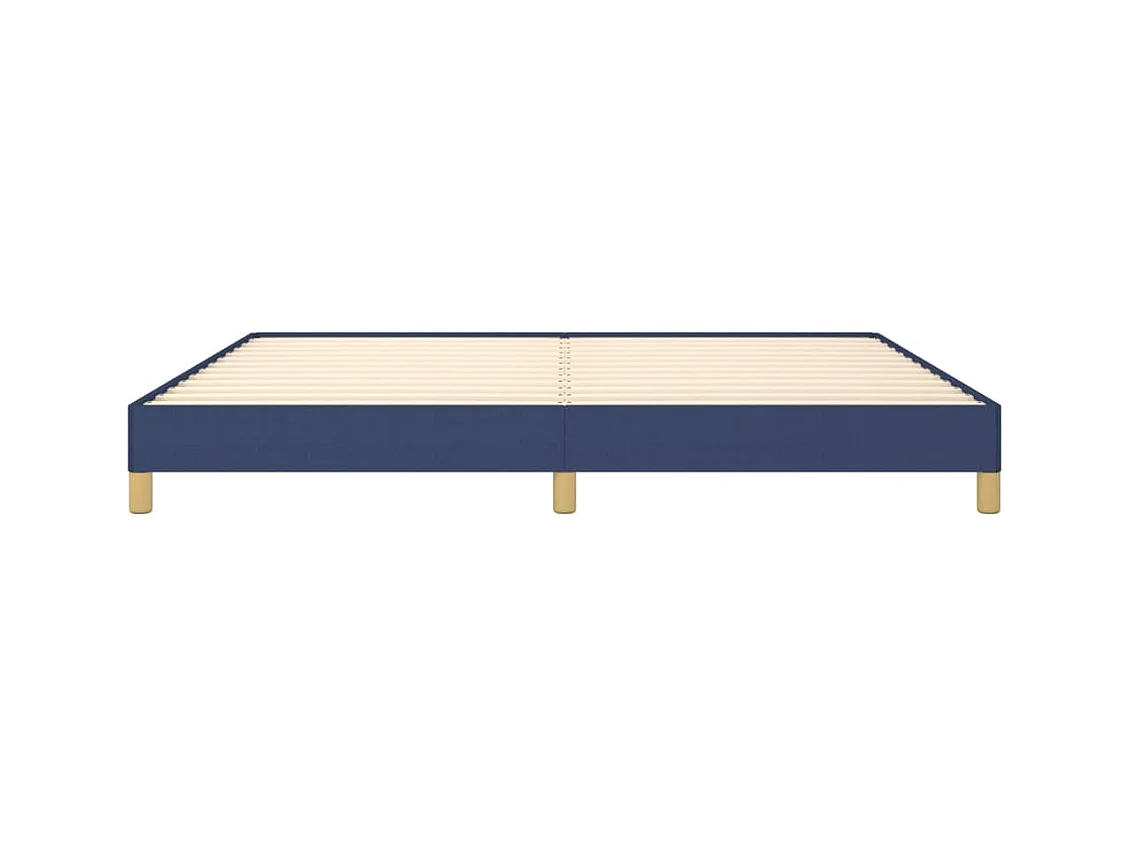 Giroletto senza Materasso Blu 200x200 cm in Tessuto