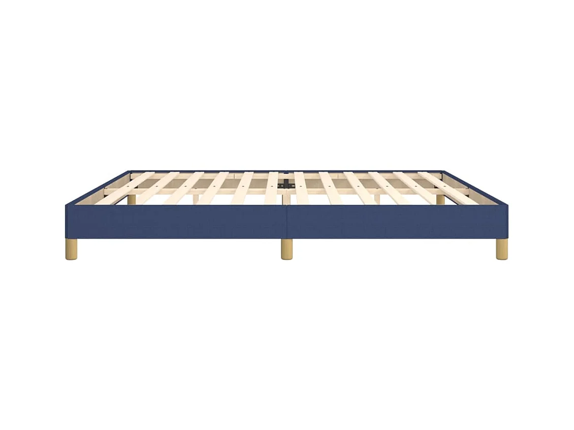 Giroletto senza Materasso Blu 200x200 cm in Tessuto