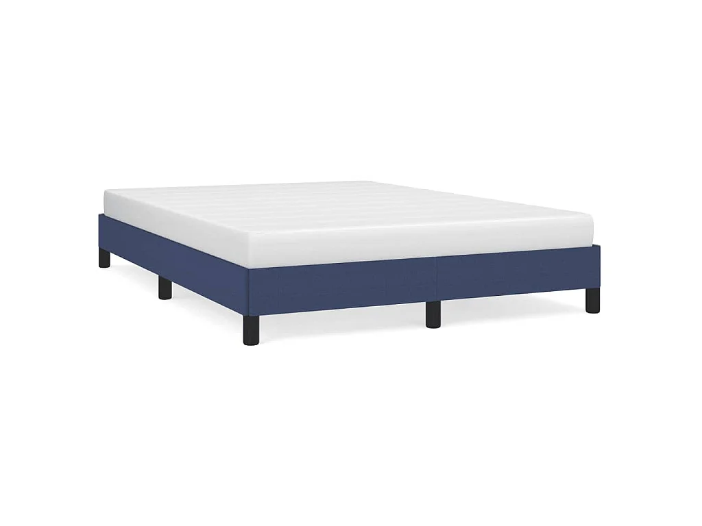 Cama sin colchón tela azul 140x200 cm