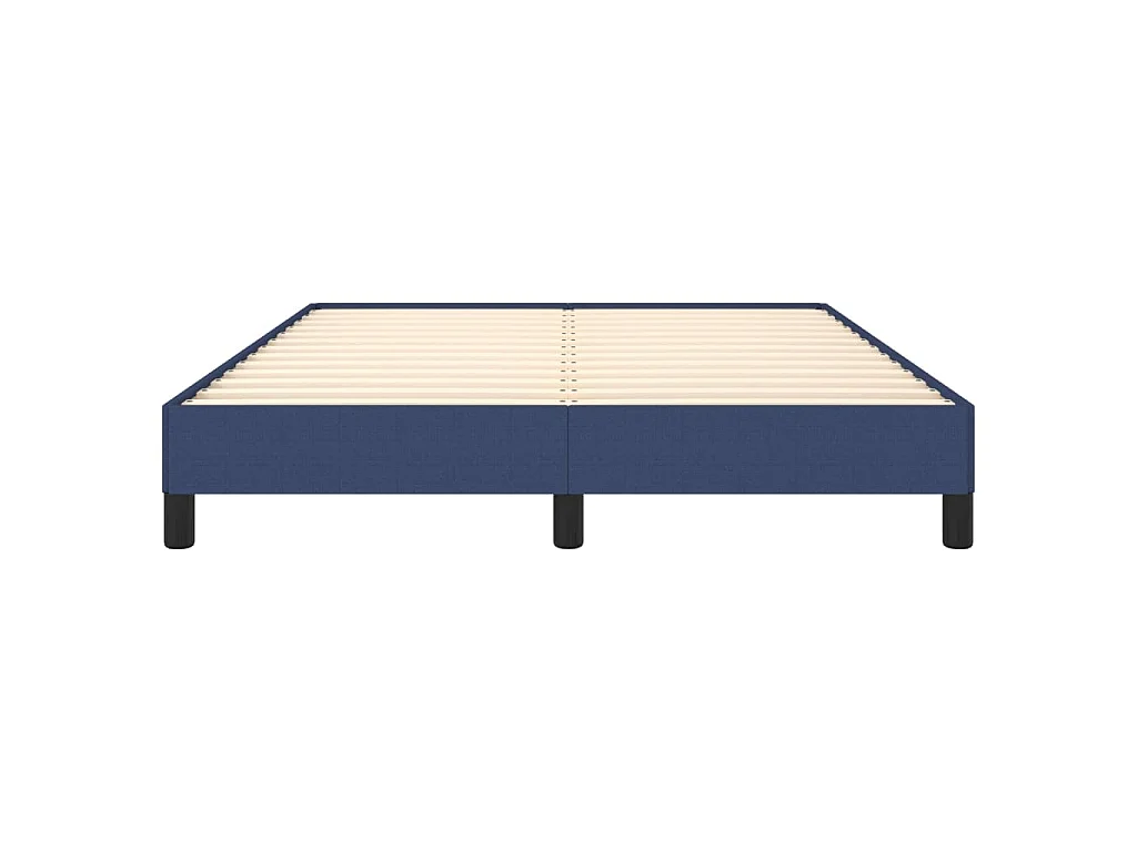 Cama sin colchón tela azul 140x200 cm