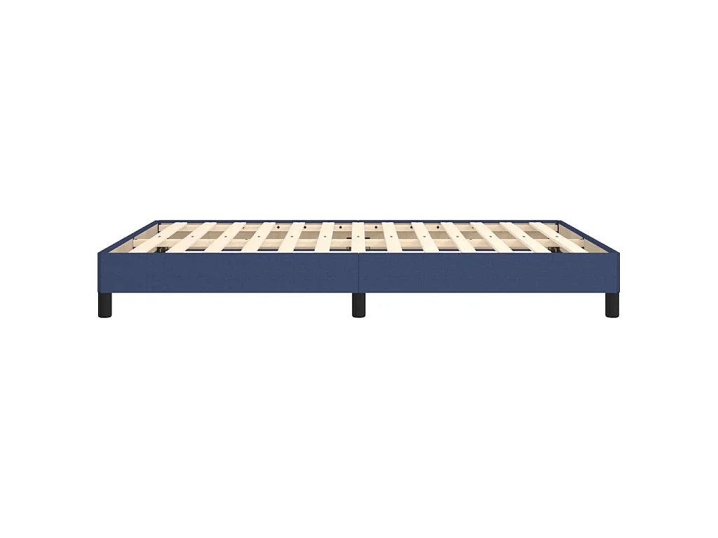 Cama sin colchón tela azul 140x200 cm