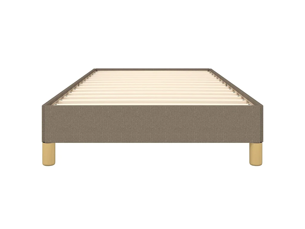 Estrutura cama sem colchão 100x200 cm tecido cinza-acastanhado