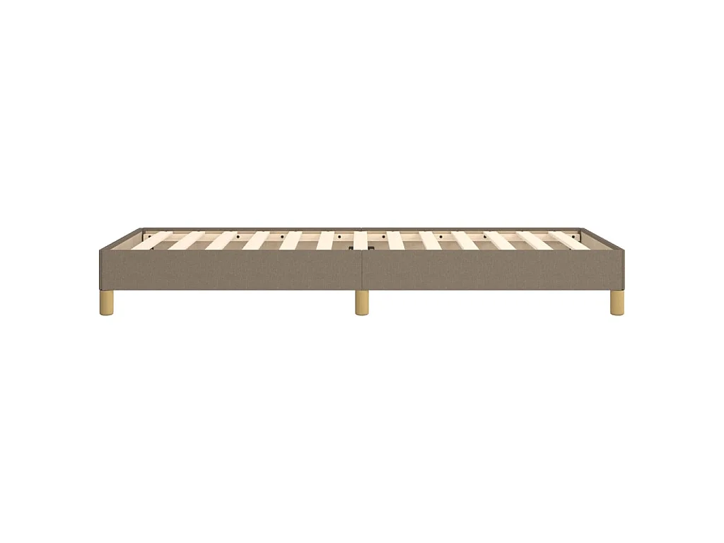 Estrutura cama sem colchão 100x200 cm tecido cinza-acastanhado