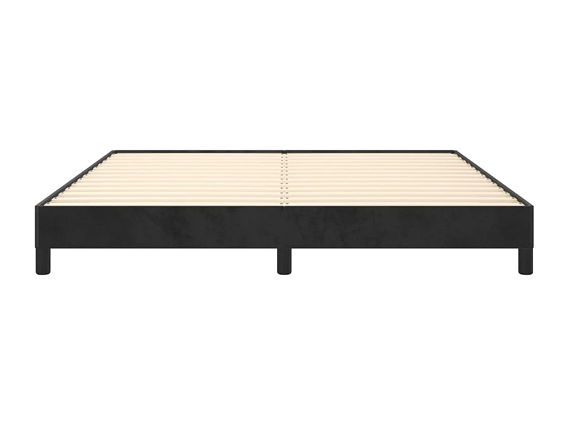 Bedframe zonder matras 160x200 cm fluweel zwart