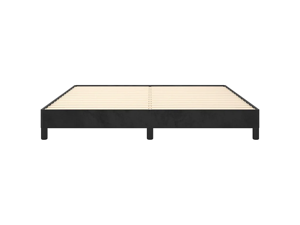 Bedframe zonder matras 160x200 cm fluweel zwart