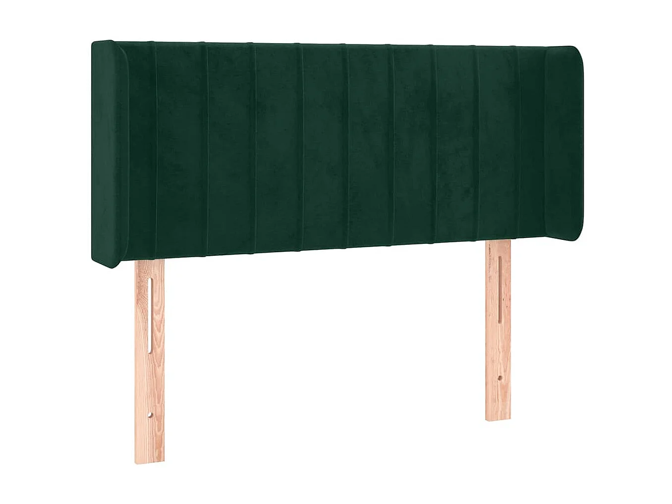 Tête de lit avec oreilles Vert foncé 103x16x78/88 cm Velours