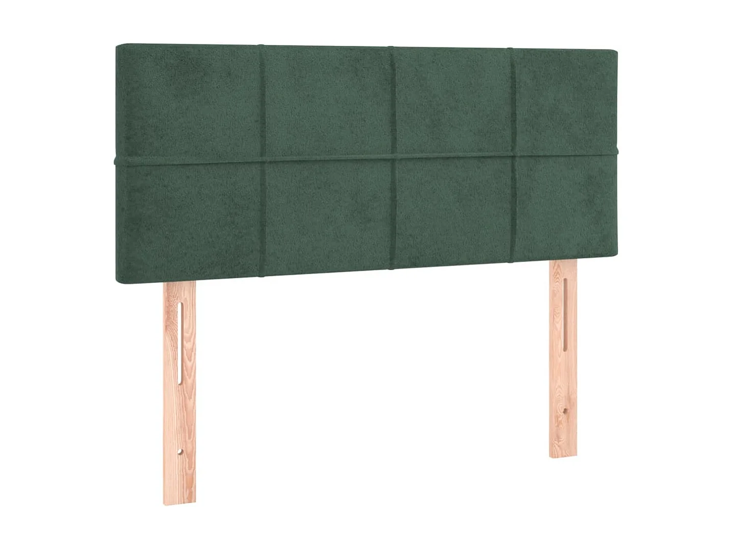 Hoofdbord LED 100x5x78/88 cm fluweel donkergroen