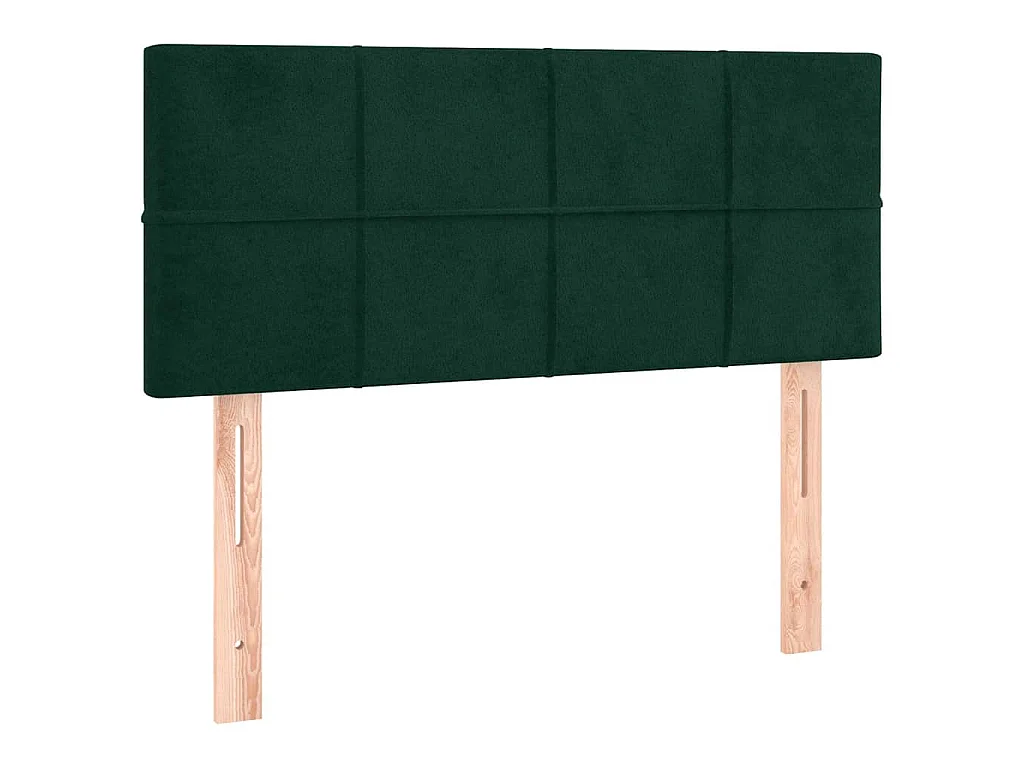 Testiera a LED Verde Scuro 100x5x78/88 cm in Velluto