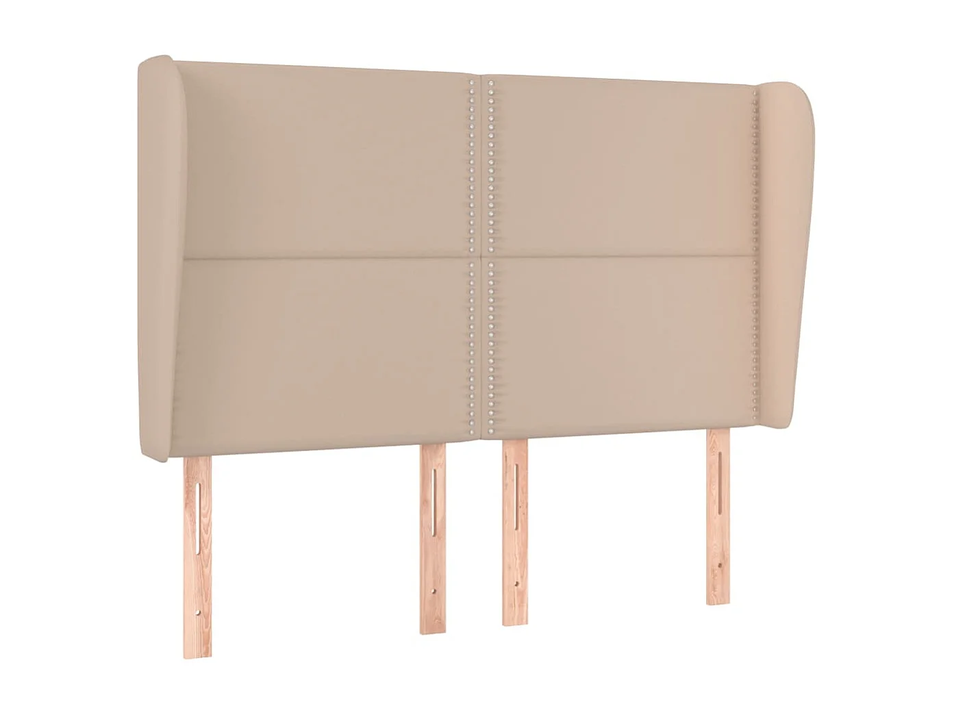 Tête de lit avec oreilles Cappuccino 147x23x118/128 cm