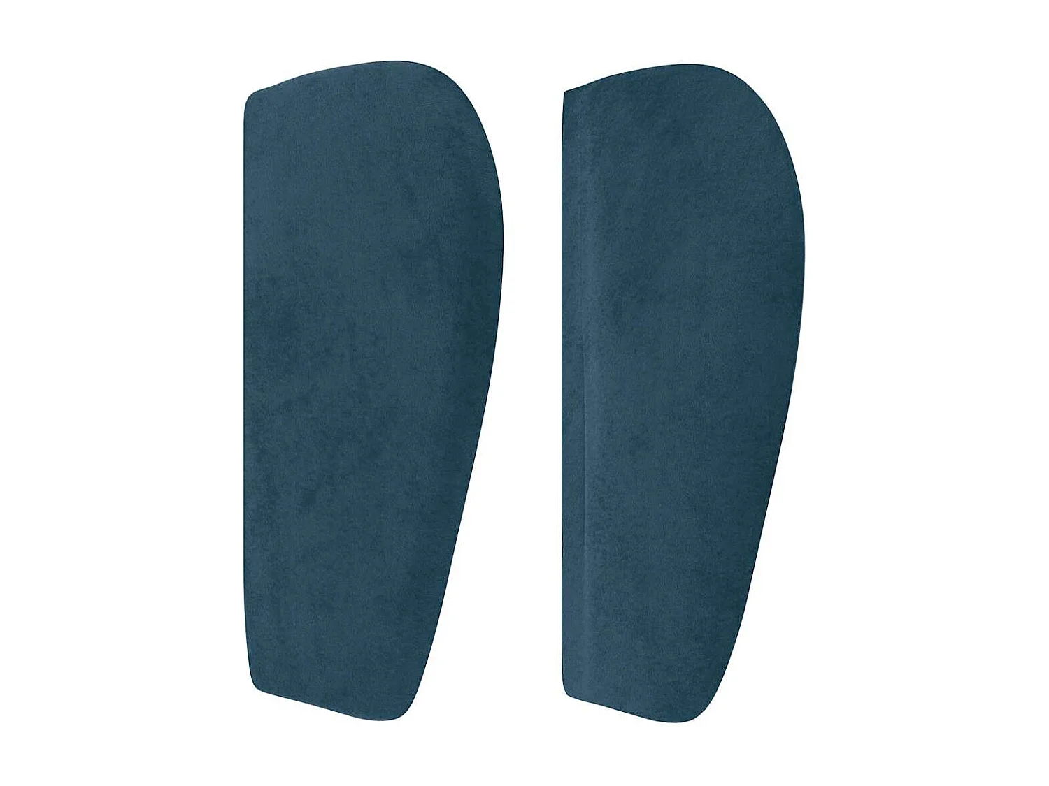 Tête de lit avec oreilles Bleu foncé 147x23x78/88 cm Velours