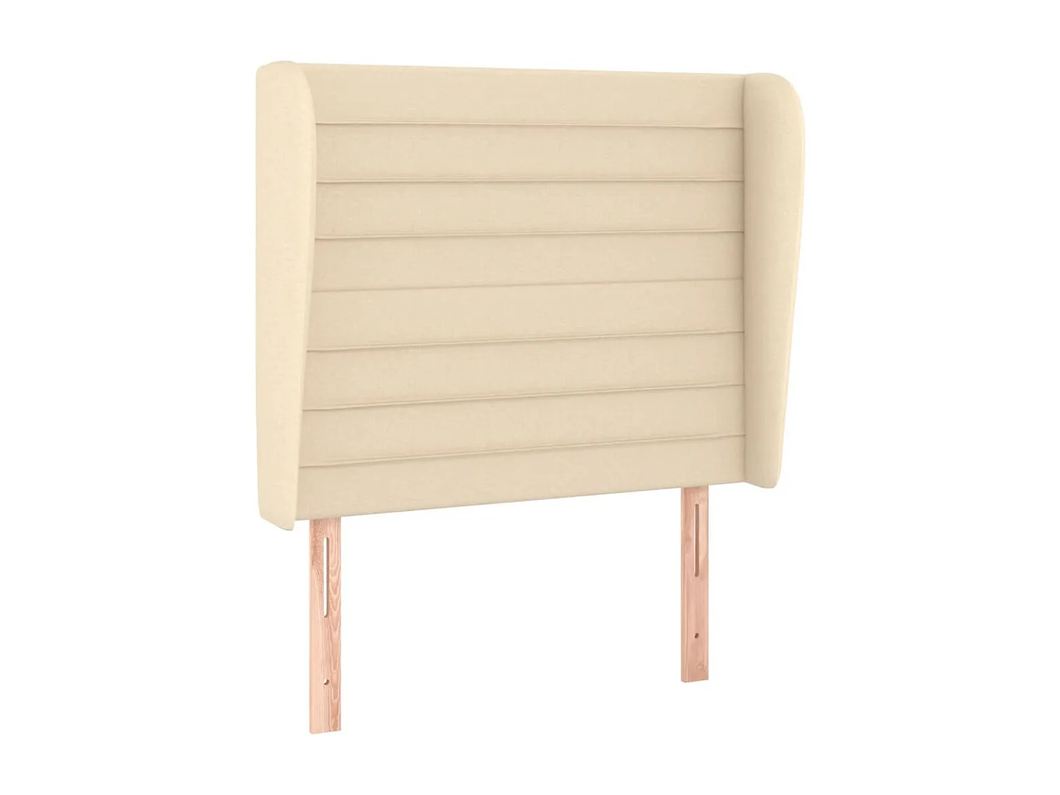 Tête de lit avec oreilles Crème 93x23x118/128 cm Tissu