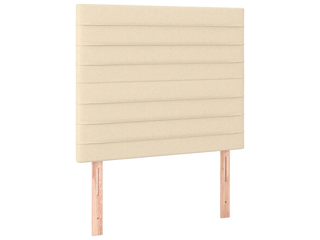 Tête de lit Crème 100x5x118/128 cm Tissu