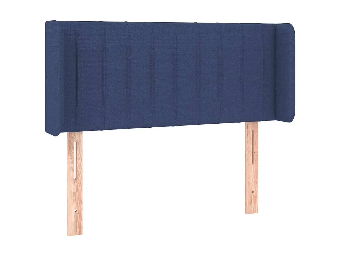 Hoofdbord met randen 83x16x78/88 cm stof blauw