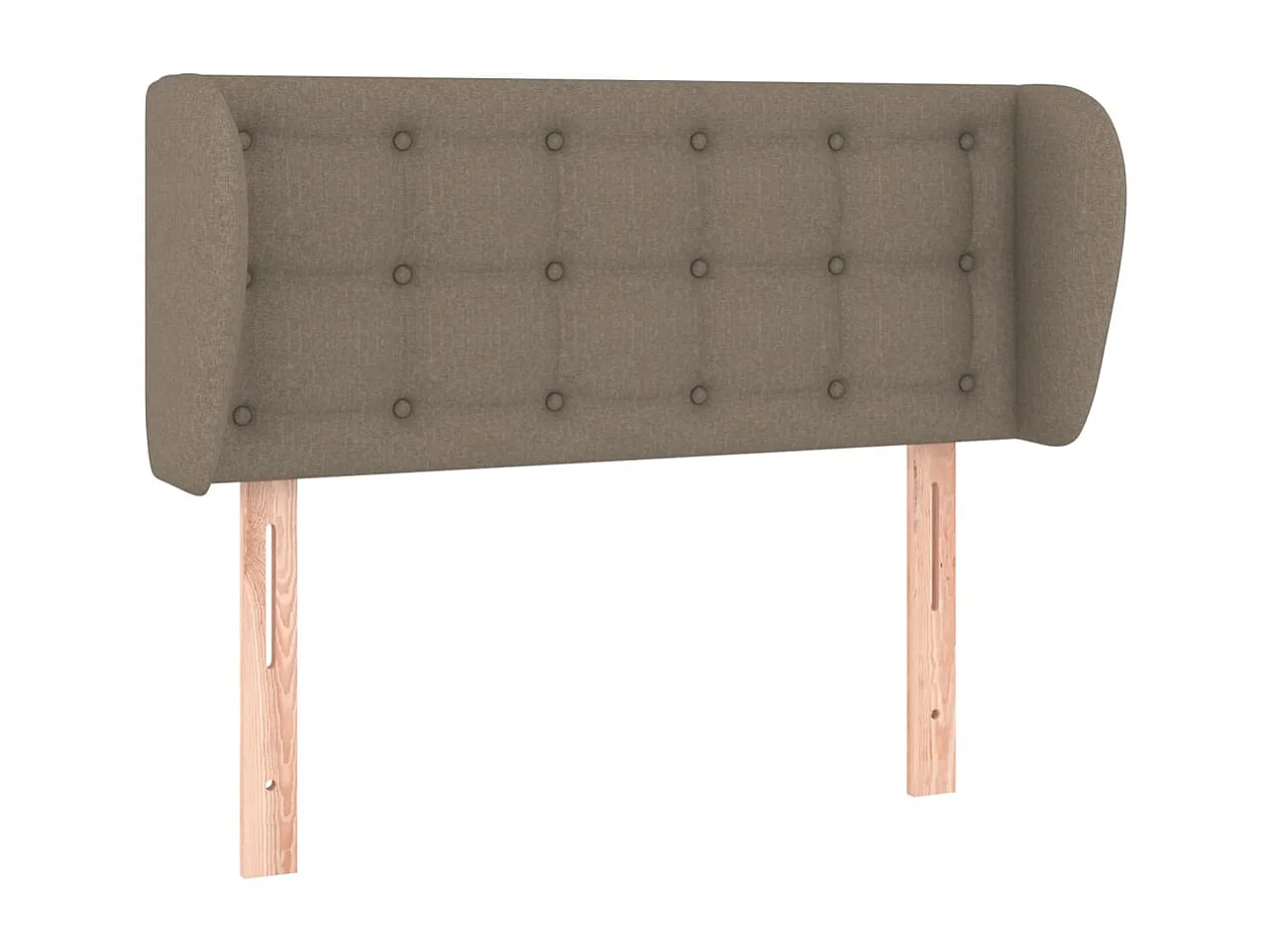 Testiera ad Orecchio Tortora 93x23x78/88 cm in Tessuto