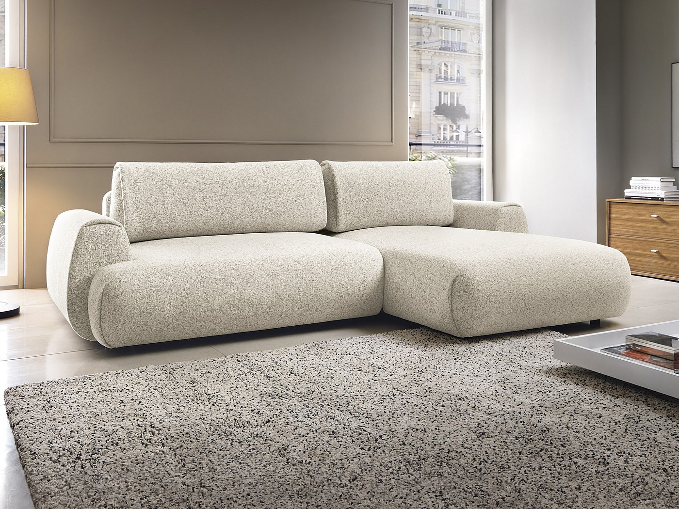 Sofa Mit Schlaffunktion Beige