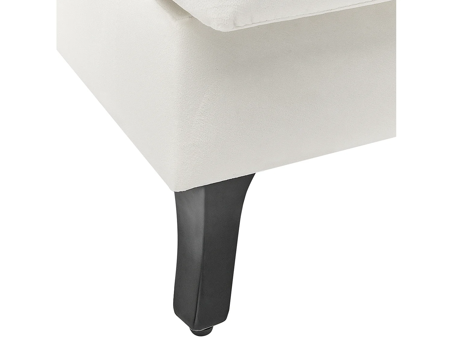 Oorfauteuil ALTA Fluweel Gebroken wit