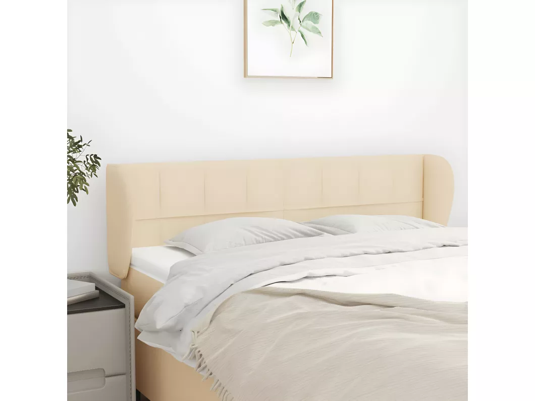 Kauf Unique Kopfteil mit Ohren Creme 147x23x78/88 cm Stoff