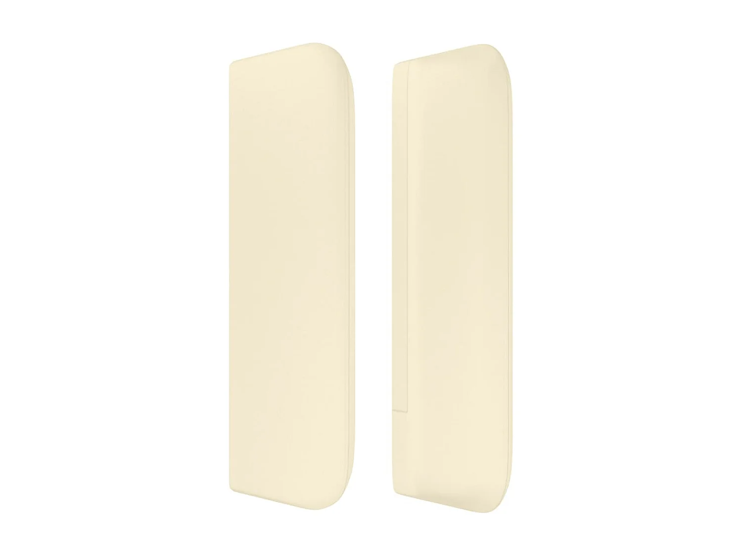 Testiera ad Orecchio Crema 147x16x78/88 cm in Similpelle