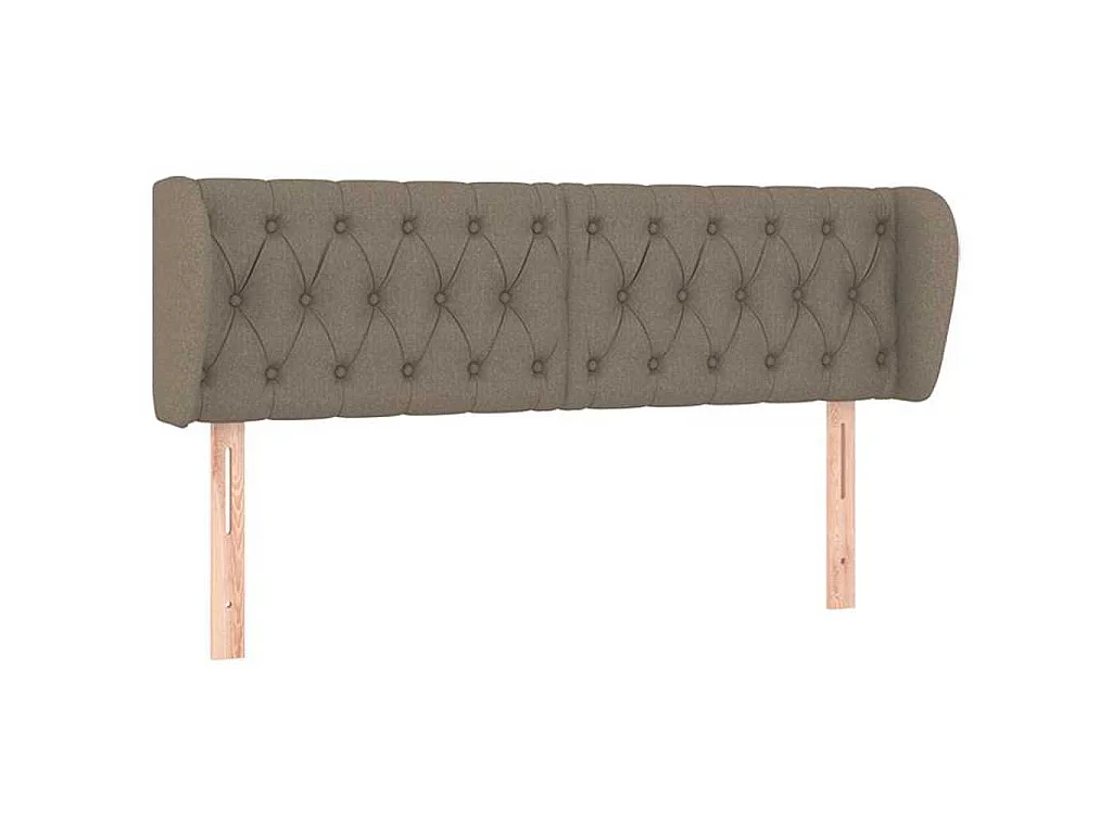 Testiera ad Orecchio Tortora 147x23x78/88 cm in Tessuto