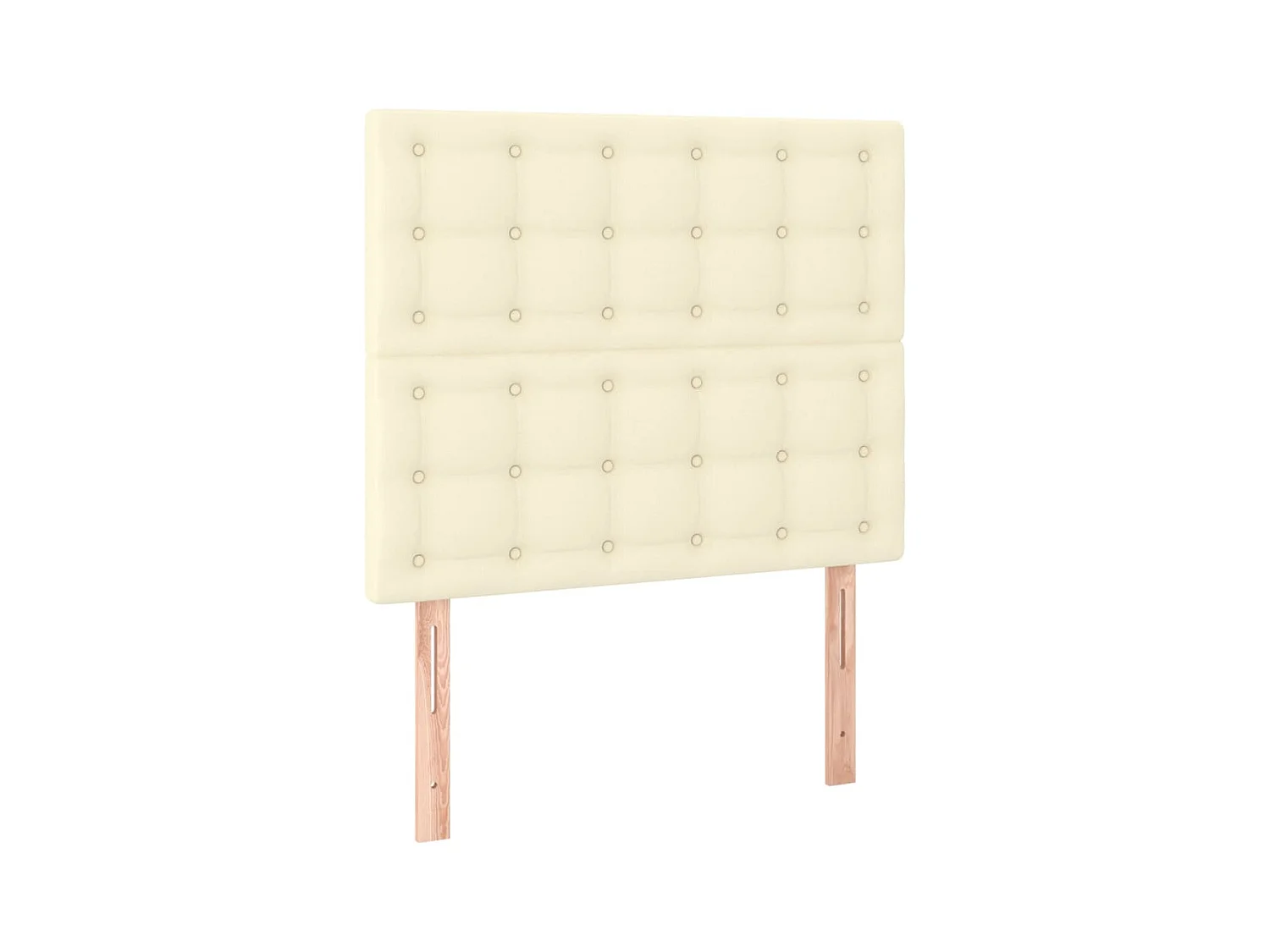 Tête de lit Crème 80x5x118/128 cm Similicuir