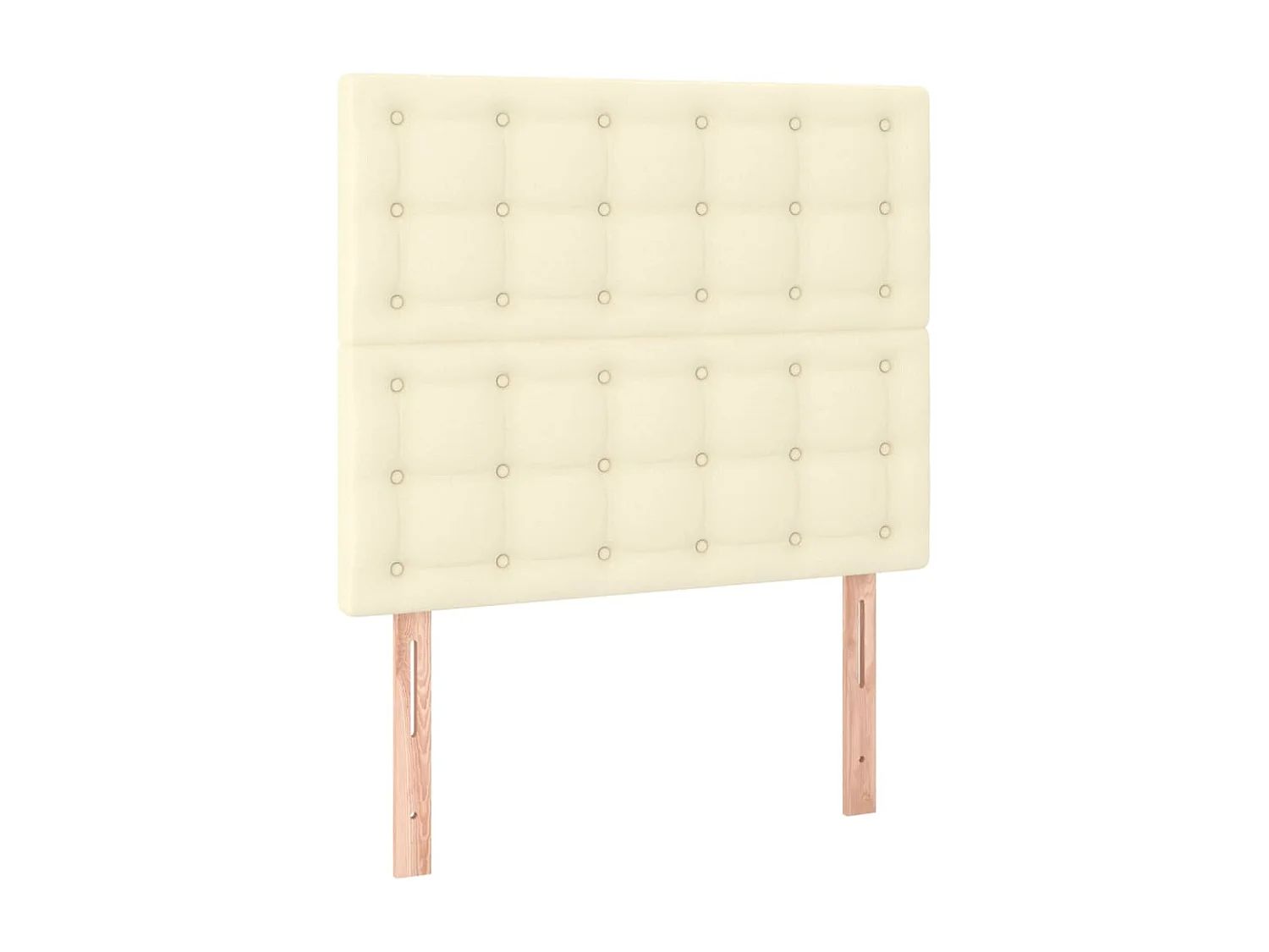 Tête de lit Crème 80x5x118/128 cm Similicuir