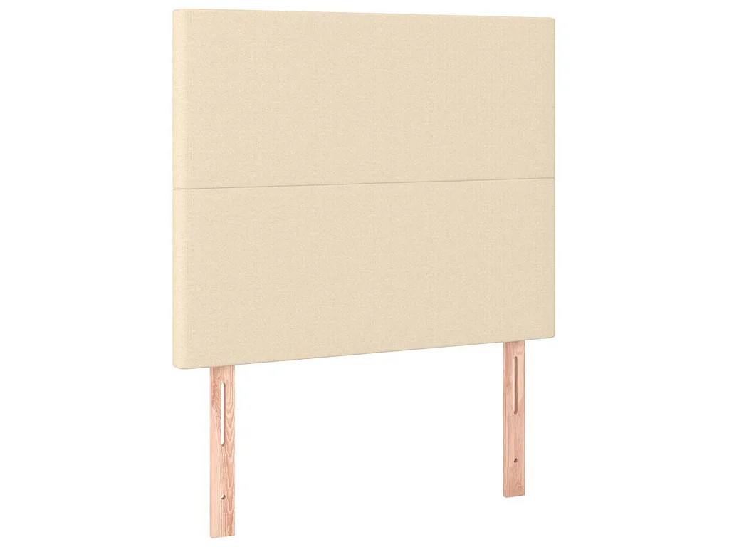 Kopfteil Creme 80x5x118/128 cm Stoff