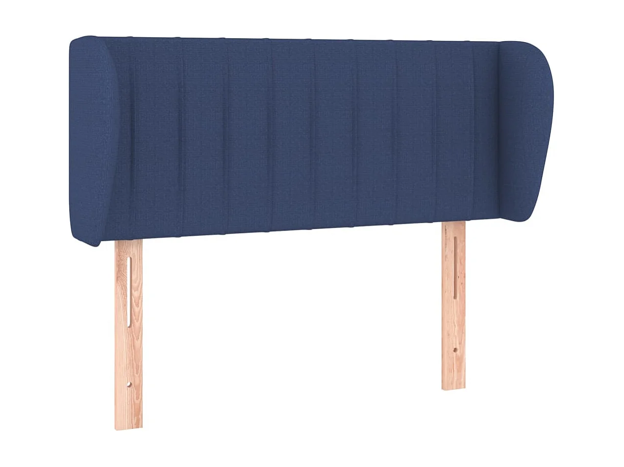 Hoofdbord met randen 103x23x78/88 cm stof blauw