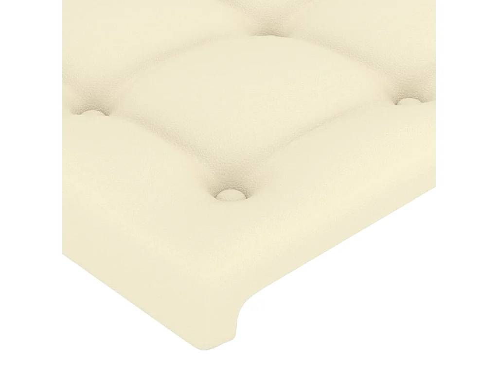Testiera ad Orecchio Crema 147x23x78/88 cm in Similpelle