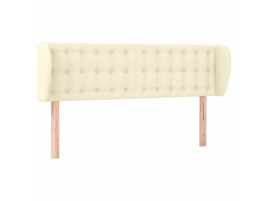 Testiera ad Orecchio Crema 147x23x78/88 cm in Similpelle