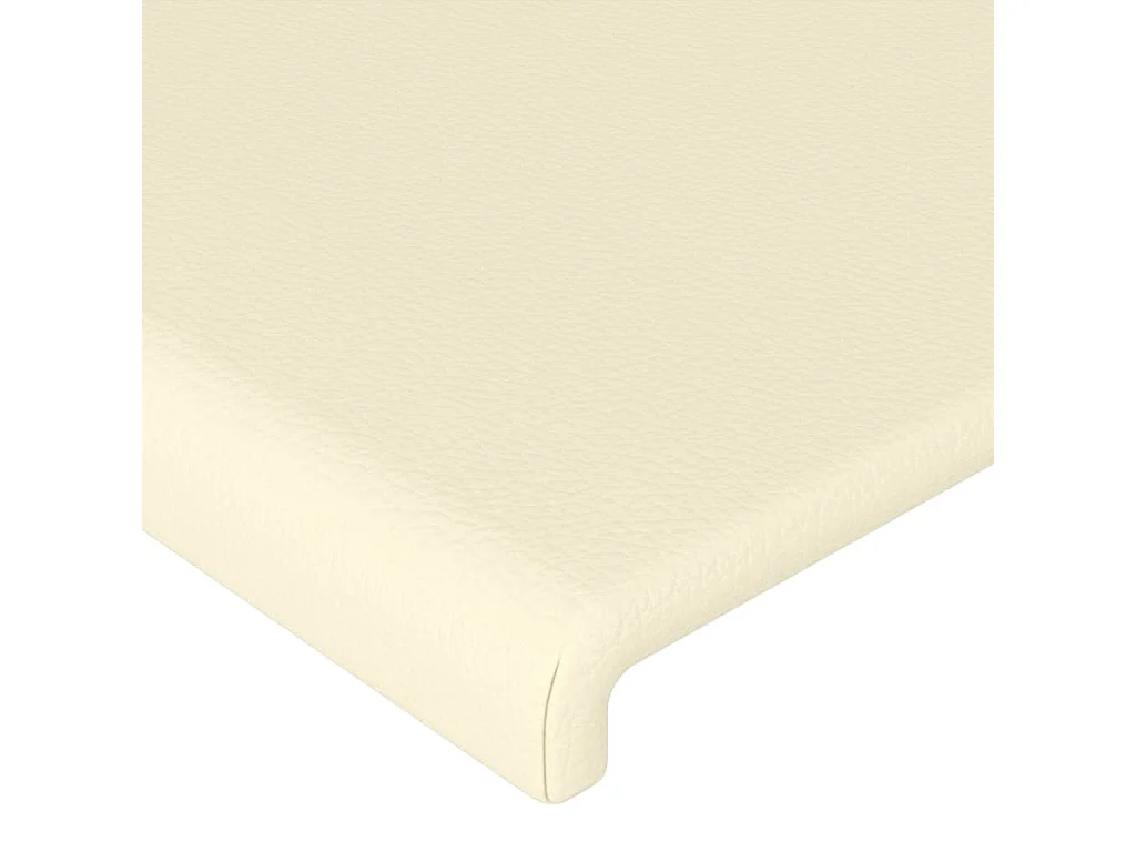 Testiera ad Orecchio Crema 183x16x78/88  cm in Similpelle