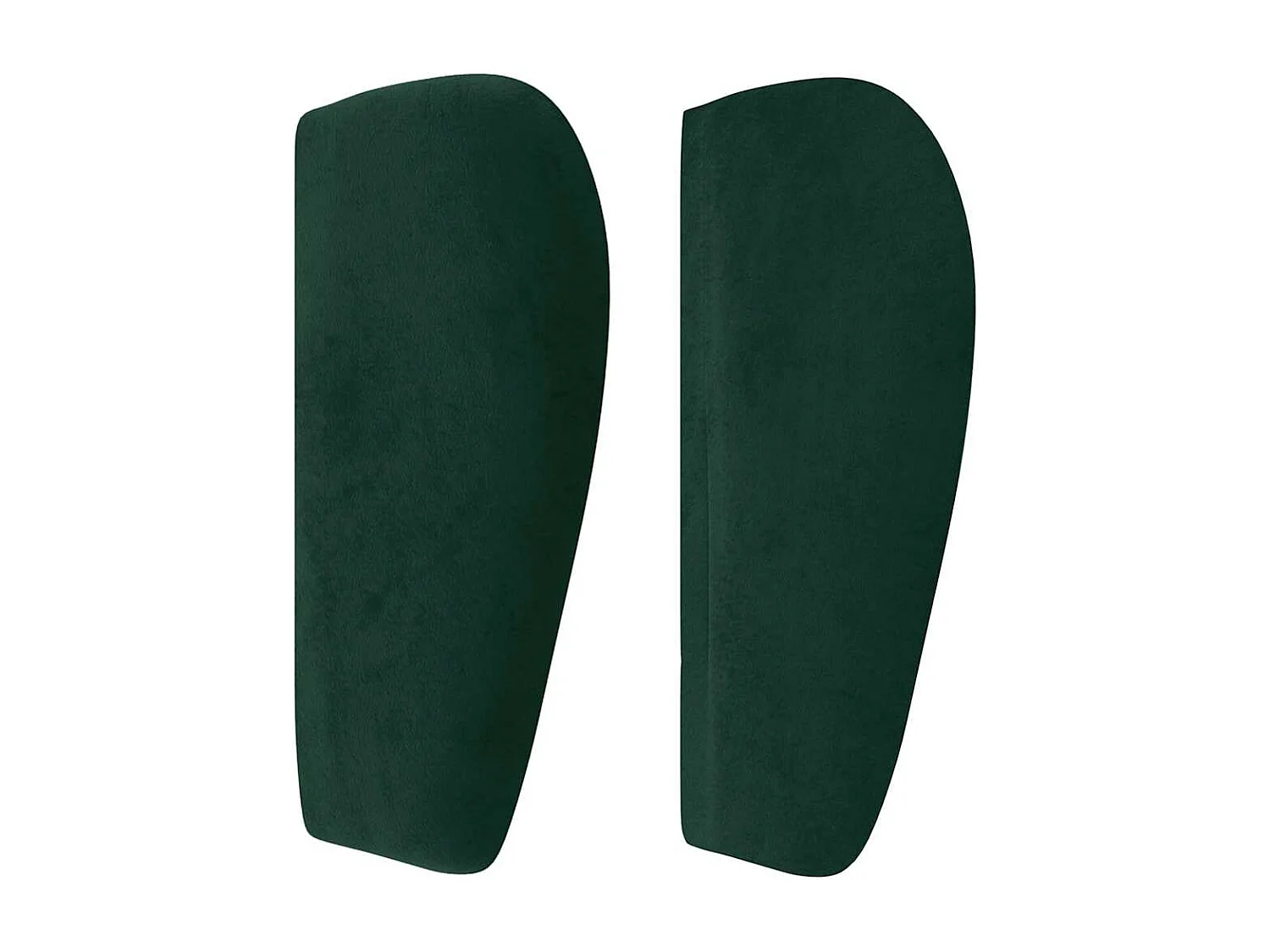 Tête de lit avec oreilles Vert foncé 103x23x78/88 cm Velours