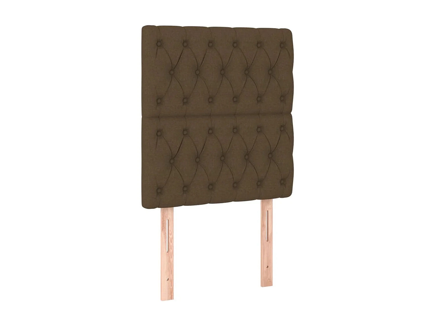 Hoofdbord donkerbruin 80x7x118/128 cm stof