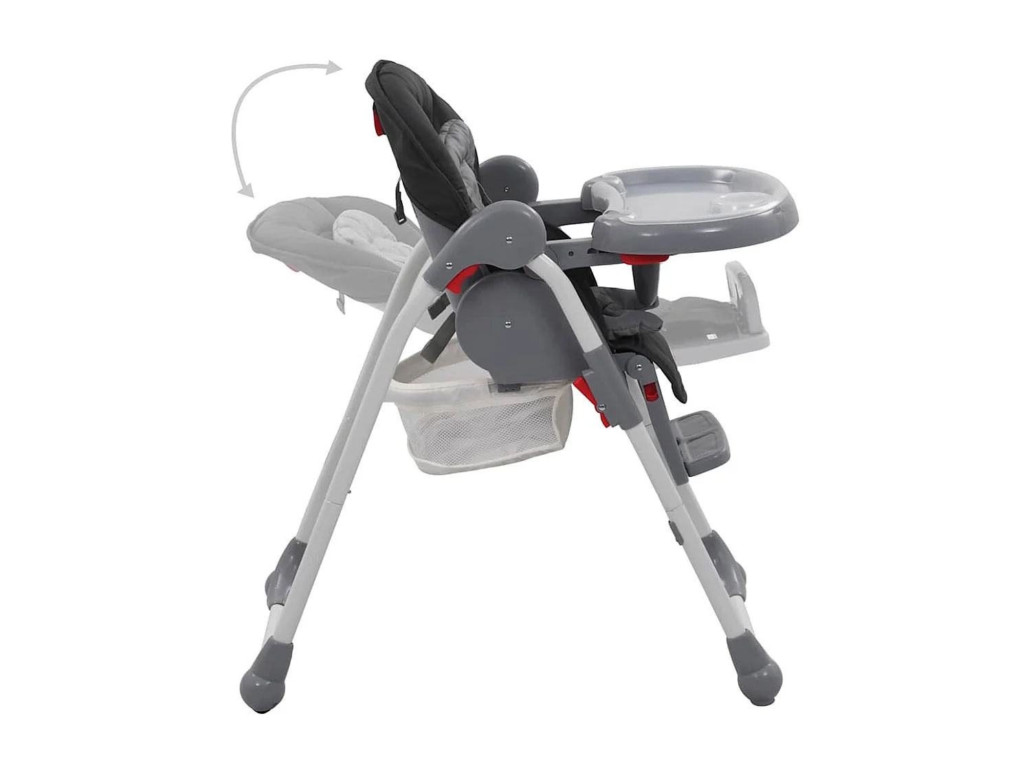 Chaise haute pour bébé Gris