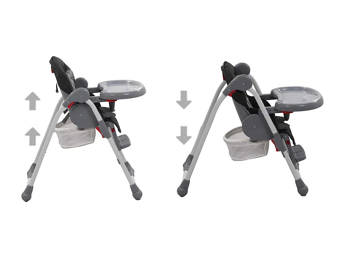 Chaise haute pour bébé Gris