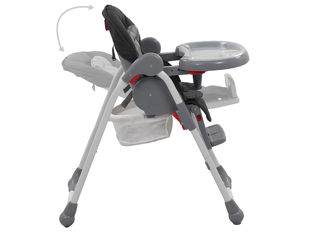 Chaise haute pour bébé Gris
