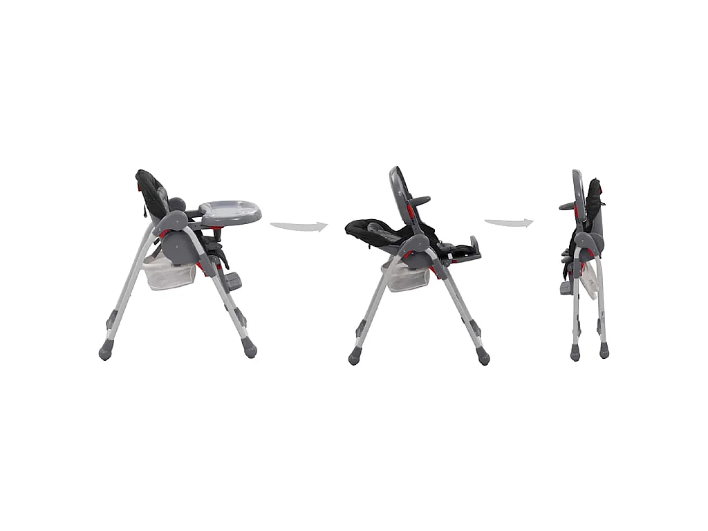 Chaise haute pour bébé Gris