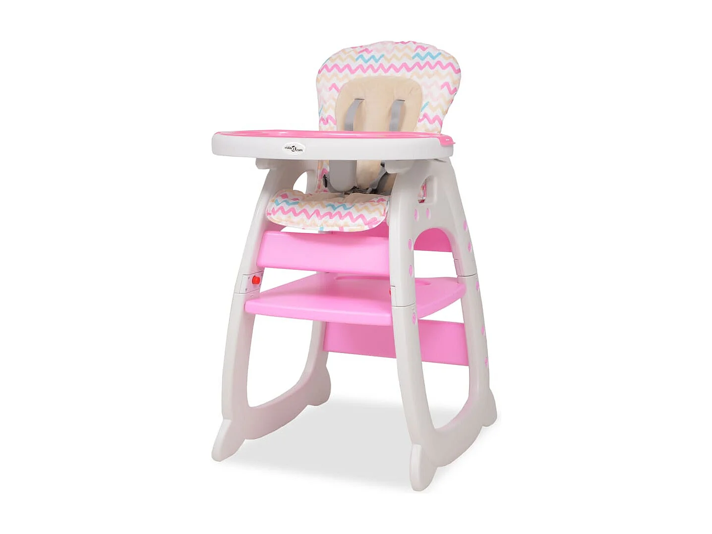 Chaise haute convertible 3-en-1 avec table Rose
