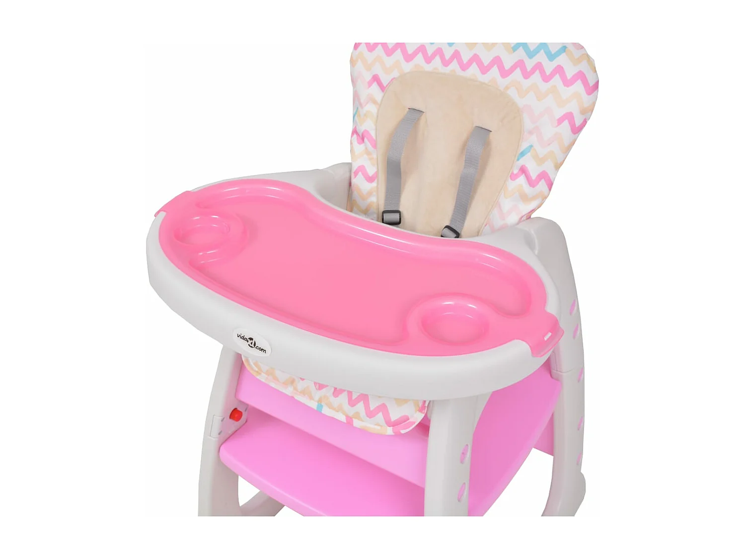 Chaise haute convertible 3-en-1 avec table Rose