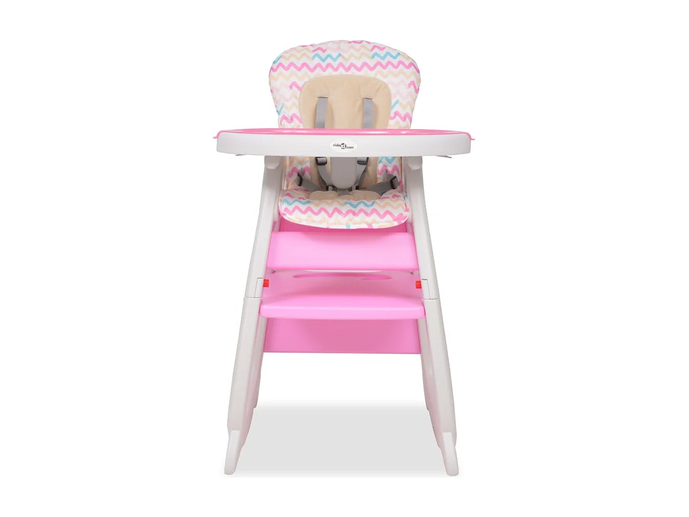 Chaise haute convertible 3-en-1 avec table Rose