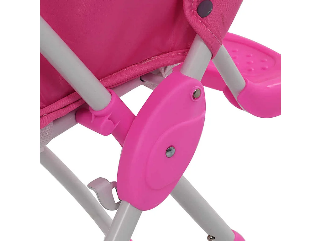 Chaise haute pour bébé Rose et blanc