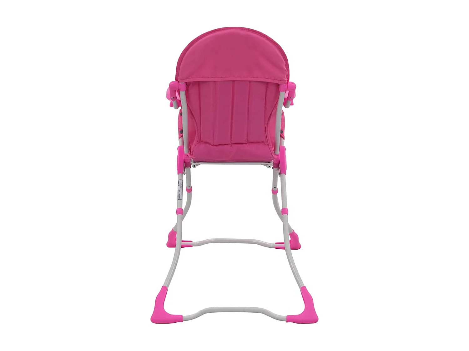Chaise haute pour bébé Rose et blanc