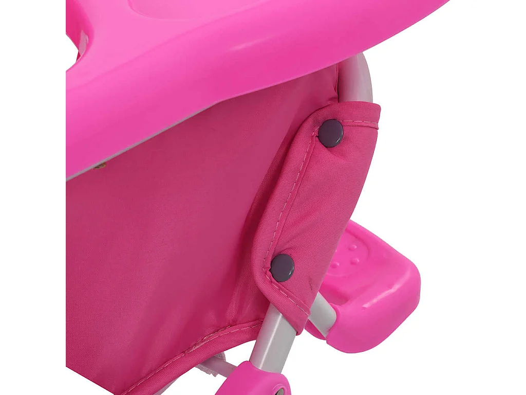 Chaise haute pour bébé Rose et blanc