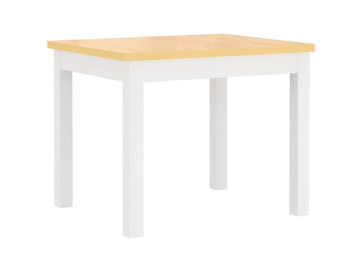 4-tlg. Kinder-Sitzgruppe Weiß und Beige MDF