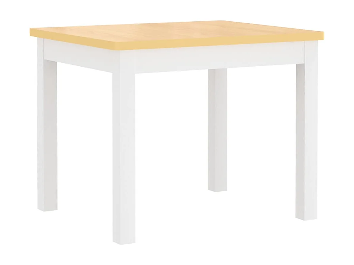 Ensemble de table et chaises enfants 4 pcs Blanc et beige MDF