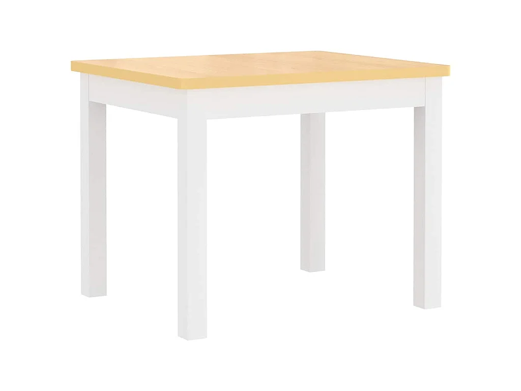 Ensemble de table et chaises enfants 4 pcs Blanc et beige MDF