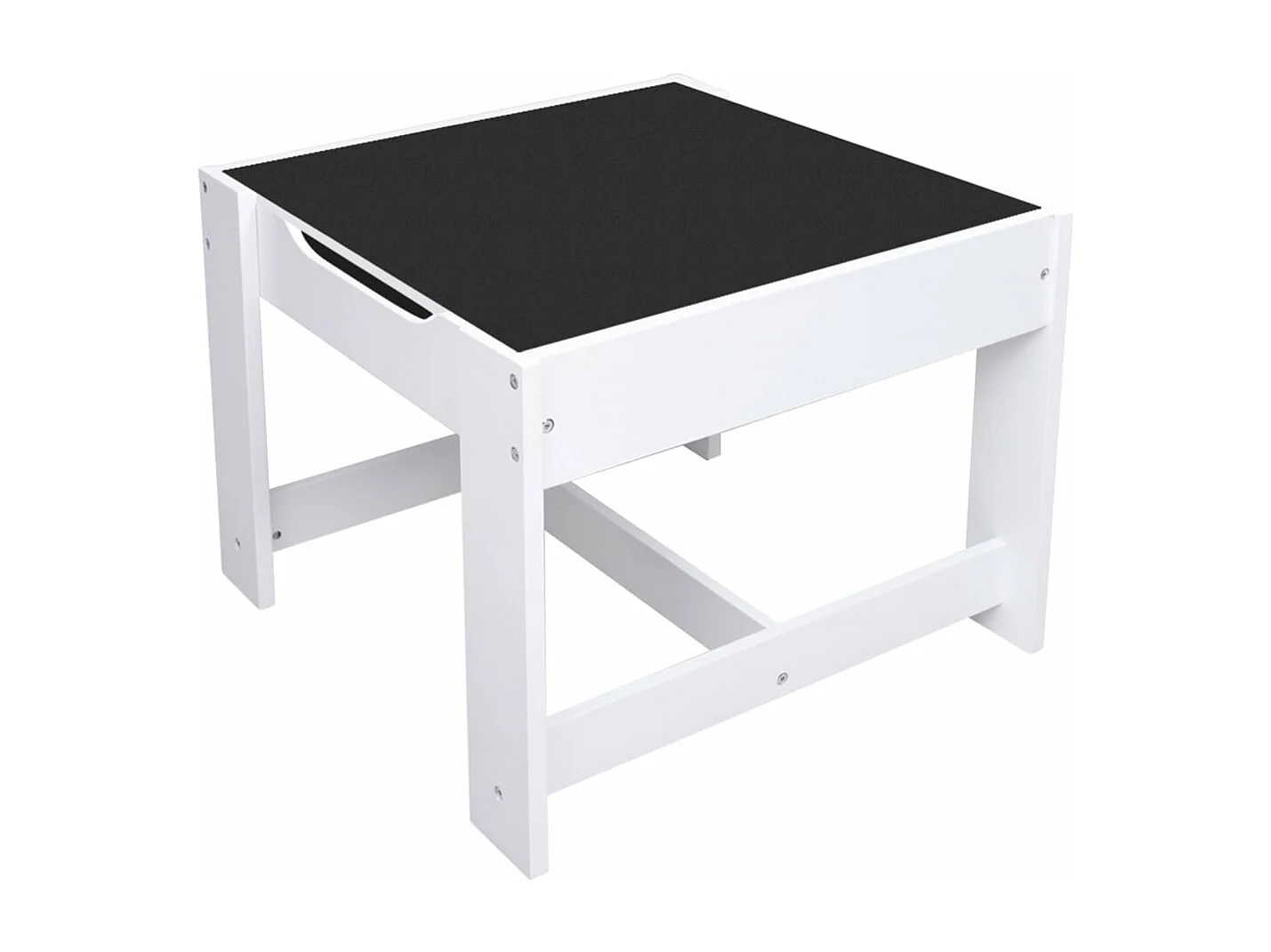 Table pour enfants avec 2 chaises Blanc MDF