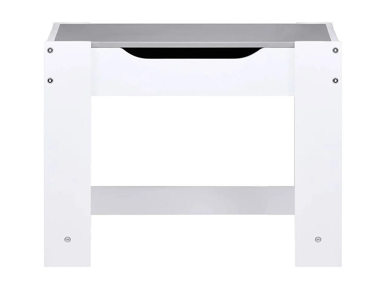 Kindertisch mit 2 Stühlen Weiß MDF