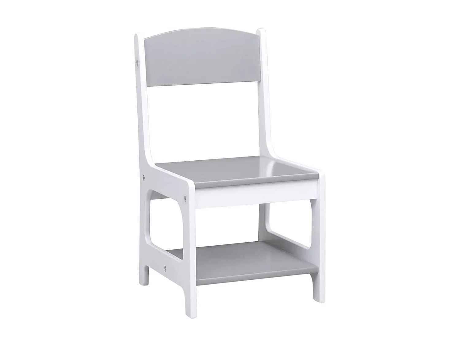 Kindertisch mit 2 Stühlen Weiß MDF