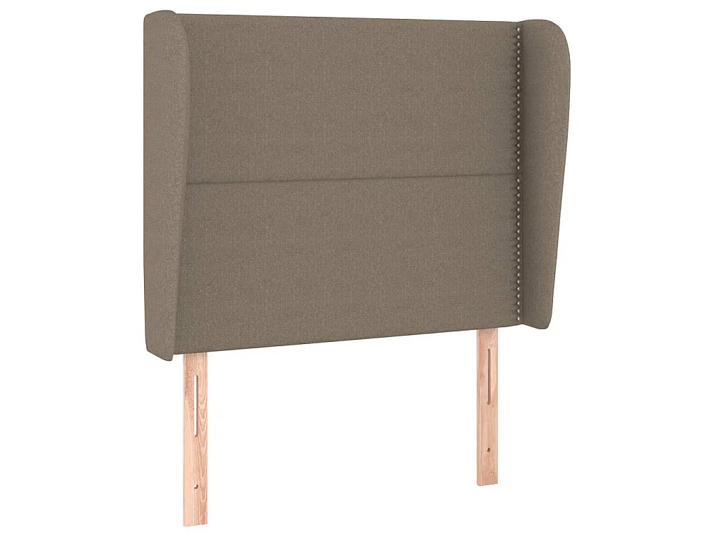 Testiera ad Orecchio Tortora 93x23x118/128 cm in Tessuto